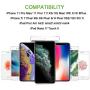 Phone 11 Charger, USB C to Charging Cable [3ft 6ft 10ft] Powerline for Phone 11/11 Pro/11 Pro Max/X/XS/XR/XS Max/8/8 Plus, Supports Power Delivery（Rose）