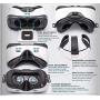 WapSter Vr Headset, Sneba White Virtual Reality, Headset VR Glasses for 3D Video Movies Games for Apple iPhone 11, Samsung Huwei HTC More Smartphones.