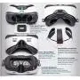 WapSter Vr Headset, Sneba White Virtual Reality, Headset VR Glasses for 3D Video Movies Games for Apple iPhone 11, Samsung Huwei HTC More Smartphones.