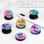 6 Pieces Foldable Expanding Stand Holder Inspirational Quote Phone Grip Socket Holder Finger Stand Holder Kickstand Grip for Smartphone and Tablets