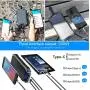 Solar Charger 26800mAh, Solar Power Bank, Portable Charger Battery Pack with 3 Outputs & 2 Inputs(Micro USB & Type-C) Huge Capacity Backup Battery Compatible Smartphone, Tablet and More Solar Charger 26800mAh, Solar Power Bank, Portable Charger Battery Pack with 3 Outputs & 2 Inputs(Micro USB & Type-C) Huge Capacity Backup Battery Compatible Smartphone, Tablet and More