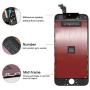 for iPhone 6 Screen Replacement Black, LCD Display & Touch Screen Digitizer Frame Assembly Set with 3D Touch and Repair Tools