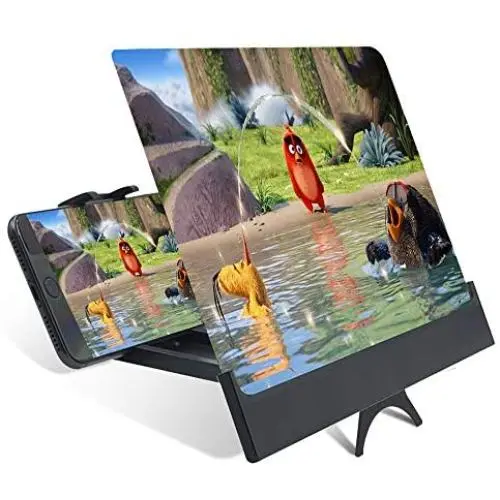 Phone Amplifier - 12 3D HD Phone Amplifier Screen, Phone Screen Magnifier Projector with Foldable Holder Stand for iPhone and Android Smartphones, Phone Screen Enlarger for Videos,Movies and Gaming Phone Amplifier - 12 3D HD Phone Amplifier Screen, Phone Screen Magnifier Projector with Foldable Holder Stand for iPhone and Android Smartphones, Phone Screen Enlarger for Videos,Movies and Gaming