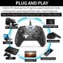 IFYOO XONE Wired PC Controller USB Gaming Gamepad Joystick for Computer & Laptop (Windows 10/8/7/XP, Steam), Android and PS3 - [3M Detachable USB Cable] Black (Renewed)
