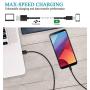 Micro USB Cable,15Ft Extra Long PS4 Controller Charger Cable,DEEGO Durable Android Charging Cord Data Sync Cable for Samsung Galaxy S7 Edge S6 S5,Note 5,Note 4,LG G4,Moto G5,Android Phone,Camera,Black