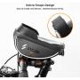 CBRSPORTS Bike Frame Bag Bike Phone Bag Handlebar Bag Phone Mount Pack, Front Top Tube Bag Sensitive Touch Screen Saddle Sun Visor Bag Waterproof Phone Case for Smartphones
