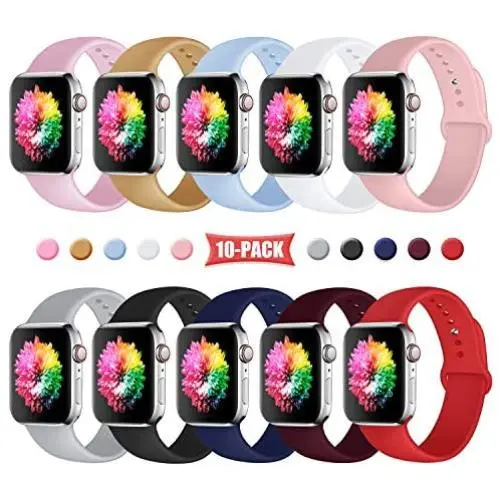 Younsea Watch Band Compatible with Apple Watch 44mm 42mm 40mm 38mm, Soft and Skin-friendly Silicone Replacement Strap, Compatible for iWatch Series 5/4/3/2/1 Younsea Watch Band Compatible with Apple Watch 44mm 42mm 40mm 38mm, Soft and Skin-friendly Silicone Replacement Strap, Compatible for iWatch Series 5/4/3/2/1