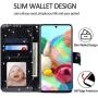 CHICASE Case for Galaxy A71 5G[NOT fit A71 5G UW/A71 4G],Flip Glitter Bling Cute Leather Wallet[Kickstand][Card Slots][Wrist Strap] Shockproof Protective Phone Cover for Samsung Galaxy A71 5G(Black)