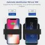 253.7nm UV Blue Led Light Wireless Phone Charger, Universal 5W&10W Qi Charging Station with Auto Power Off for iPhone and Android Smartphones & Gadgets 253.7nm UV Blue Led Light Wireless Phone Charger, Universal 5W&10W Qi Charging Station with Auto Power Off for iPhone and Android Smartphones & Gadgets