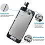 Compatible with iPhone 6 Screen Replacement Black 4.7 Inch Full Assembly LCD Display Digitizer with Front Camera, Ear Speaker, Proximity Sensor and Repair Tool Set (A1549 A1586 A1589) Compatible with iPhone 6 Screen Replacement Black 4.7 Inch Full Assembly LCD Display Digitizer with Front Camera, Ear Speaker, Proximity Sensor and Repair Tool Set (A1549 A1586 A1589)
