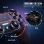 PS4 Controller ORDA Wireless Gamepad for PS4/PS4 Pro/PC and Laptop with Vibration and Audio Function, Mini LED Indicator, High-Sensitive Controller with Anti-Slip (Orange)