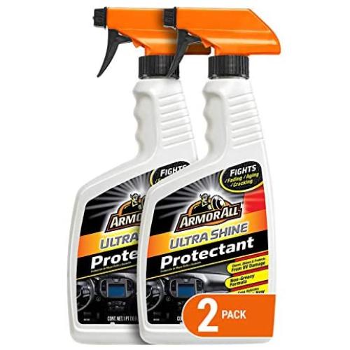 Armor All Car Cleaner Spray Bottle and Protectant, Cleaning for Cars, Truck, Motorcycle, Ultra Shine, 16 Fl Oz, Pack of 2, 18706