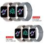 WAAILU 3 Pack Compatible for Apple Watch Band 38mm 40mm 42mm 44mm, Sport Watch Band for Women and Men, Soft Nylon for iWatch Series 5/4/3/2/1