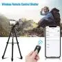 UBeesize 60” Phone Tripod with Carry Bag & Cell Phone Mount Holder for Live Streaming, Extendable Travel Lightweight Tripod Stand with Smartphone Bluetooth Remote, Compatible with iOS/Android UBeesize 60” Phone Tripod with Carry Bag & Cell Phone Mount Holder for Live Streaming, Extendable Travel Lightweight Tripod Stand with Smartphone Bluetooth Remote, Compatible with iOS/Android