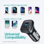 USB C PD Car Charger, 2Pack CHOETECH 36W Dual Port Fast Type C Car Adapter with 18W Power Delivery & Quick Charge 3.0 for iPhone SE/11/11 Pro/11 Pro Max/XS,Samsung S20/Note 10/S10, iPad Pro 2020