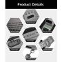 OZUKO Sling Backpack USB Anti-Theft MenS Chest Bag Casual Shoulder Bag