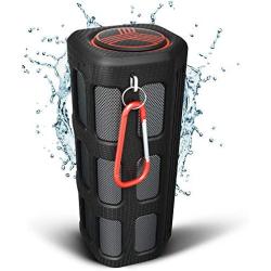 TREBLAB FX100 - Extreme Bluetooth Speaker - Loud, Rugged for Outdoors, Shockproof, Waterproof IPX4, Built-In 7000mAh Power Bank, HD Audio w/ Deep Bass, Portable Wireless Blue Tooth Microphone Mic