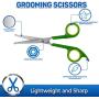 Pet Grooming Scissors (Pack of 2) Made of Japanese Stainless Steel, Lightweight, Strong and Durable.