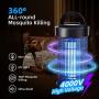 FLASHVIN Electronic Mosquito Zapper Outdoor Bug Zapper Bug Light Zapper Waterproof with Extra Bulb 4000V Highly Powered for Backyard, Patio, Home