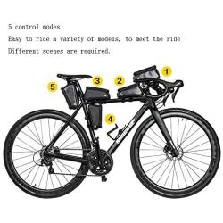 Mhwlai Bicycle Front Frame Bag, Waterproof Mobile Phone Touch Screen Multi-Function Bag Suitable for Mountain Bike Road car Front Bag Bicycle Accessories