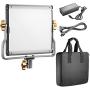 Neewer Dimmable Bi-Color LED with U Bracket Professional Video Light for Studio, YouTube Outdoor Video Photography Lighting Kit, Durable Metal Frame, 480 LED Beads, 3200-5600K, CRI 96+