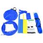 PawHut 4PC Obstacle Dog Agility Training Course Kit Backyard Competitive Equipment- Blue/Yellow
