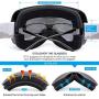 Supertrip Ski Snowboard Goggles for Men & Women Over The Glasses Snow Goggles Anti Fog 100% UV Protection Double Lens Interchangeable Lens for Skiing