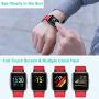 Willful Smart Watch for Android Phones Compatible iPhone Samsung IP68 Swimming Waterproof Smartwatch Sports Watch Fitness Tracker Heart Rate Monitor Digital Watch Smart Watches for Men Women Red