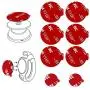 8pcs 3M Sticky Adhesive Replacement Parts for Socket Base, VOLPORT 1.38 Circle Double Sided Tape for Collapsible Grip Stands Back, 2pcs Pops VHB Sticker Pads for Cell Magnetic Phone Car Mount Holder