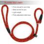Coolrunner Durable Dog Slip Rope Leash, 5 FT Dog Training Leash, Strong Slip Lead, Standard Adjustable Pet Slipknot Nylon Leash for Small Medium Dogs(10-80 lb)