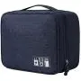 Portable Electronic Organizer Travel Accessories Cable Bag Universal Cord Storage Case Carrying for Charging Cable, Cell Phone, Power Bank,Mini Tablet(Blue) Portable Electronic Organizer Travel Accessories Cable Bag Universal Cord Storage Case Carrying for Charging Cable, Cell Phone, Power Bank,Mini Tablet(Blue)