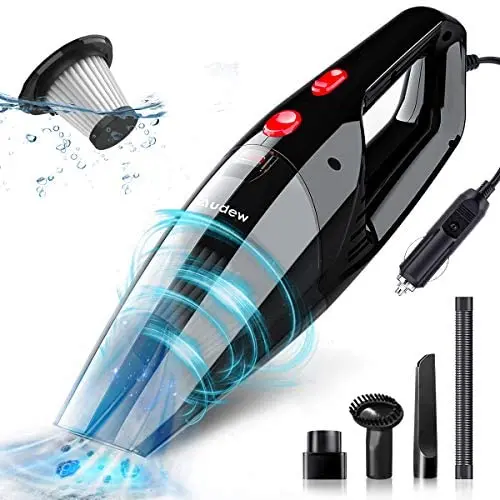 Audew Car Vacuum Cleaner, Portable Vacuum Cleaner for Car, 5500PA High Power Handheld Vacuum, Wet Dry Car Hand Vac DC 12V Corded Vacuum Cleaner Audew Car Vacuum Cleaner, Portable Vacuum Cleaner for Car, 5500PA High Power Handheld Vacuum, Wet Dry Car Hand Vac DC 12V Corded Vacuum Cleaner