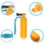 Walway Floating Hand Grip Floaty Handheld Monopod for GoPro Hero 6/5/ 5 Session/ 4 Session/ 4/3+/ 3/2/1, SJ4000/SJ5000, with Long Handle Screw and Wrist Strap