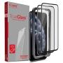 iCarez [Full Coverage Tempered Glass + Tray Installation] Screen Protector for iPhone 11 Pro Max/iPhone Xs Max 6.5-Inch 2018 (Case Friendly) Easy Apply [ 2-Pack 0.33MM 9H 2.5D]