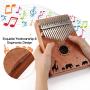 Kalimba, FIXM 17 Keys Thumb Piano with Study Instruction Tuning Hammer and Protective Case, Portable and Easy to Operate, Perfect Gifts for Beginners and Professionals