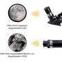 Telescope for Kids& Beginners, 70mm Aperture 300mm Astronomical Refractor Telescope, Tripod& Finder Scope- Portable Travel Telescope with Smartphone Adapter and Wireless Remote