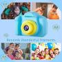 D.DA.D Kids Camera for Boys Best Birthday Gifts for 3 4 5 6 7 8 Year Old Children Toddler Toys, Portable Rechargeable Digital Video Camcorder 2.0 Inch IPS Screen with 32GB Card – Blue