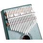 Clothink Kalimba Thumb Piano 17 Keys Finger Piano Wood Mahogany with Tune Hammer, Carry Bag, Pickup, Key Stickers