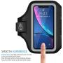 LOVPHONE iPhone 11 Pro/iPhone 11/iPhone XR Armband, Sport Running Workout Exercise Cell Phone Case with Holder & Card Slot,Fingerprint Sensor Access Supported and Sweat-Proof (Gray)