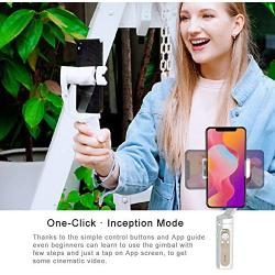 Hohem iSteady X Smartphone Gimbal Stabilizer 259g Ultra-Light Weighted 280g Payload Selfie Stick Mode Low-Angle Shooting Mode Moment Mode, Black