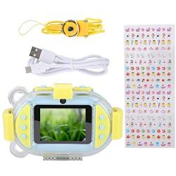 Kids Digital Camera, Mini Cartoon Portable 2.4 inch IP68 Color Screen Camera 1080P HD Video Recorder Digital Action Childrens Camera Camcorder Gift for Girls & Boys.(蓝色)