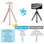 Phone Tripod, UBeesize 12 Inch Flexible Cell Phone Tripod Stand Holder with Wireless Remote Shutter & Universal Phone Mount, Compatible with iPhone/Android/DSLR/GoPro Camera, Pink
