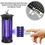 Bug Zapper,Electric Mosquito Zappers/Killer - Insect Fly Trap, Powerful Insect Killer,Mosquito lamp, Electronic UV Lamp for for Indoor, Child,Electronic Light Bulb Lamp for Backyard, Patio (Black)