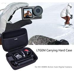 LTGEM EVA Hard Case for DJI Osmo Action Cam Digital Camera with 4 Moveable Dividers