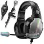 PS4 Gaming Headset Pro Gaming Headphone for Xbox one PC with Mic Stereo Surround Over-Ear Headset RGB Rainbow Light& Noise Cancelling for Laptop Tablet Mac Smart Phone (Grey) PS4 Gaming Headset Pro Gaming Headphone for Xbox one PC with Mic Stereo Surround Over-Ear Headset RGB Rainbow Light& Noise Cancelling for Laptop Tablet Mac Smart Phone (Grey)