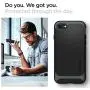 Spigen Neo Hybrid Designed for Apple iPhone SE 2020 Case/Designed for iPhone 8 Case (2017) / Designed for iPhone 7 Case (2016) - Metal Slate