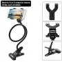 Metal-Enhanced Cell Phone Holder, ZTON Mobile Phone Stand, Lazy Bracket, Flexible Long Arms Clip Mount for iPhone, LG, etc.in Office Bedroom Desktop (Black) Metal-Enhanced Cell Phone Holder, ZTON Mobile Phone Stand, Lazy Bracket, Flexible Long Arms Clip Mount for iPhone, LG, etc.in Office Bedroom Desktop (Black)