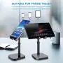 Cell Phone Stand, Phone Stand for Desk Height Adjustable, Tablet Stand Holder Desktop Phone Holder for Desk Compatible with All Mobile Phones,iPad, (Black) Cell Phone Stand, Phone Stand for Desk Height Adjustable, Tablet Stand Holder Desktop Phone Holder for Desk Compatible with All Mobile Phones,iPad, (Black)