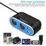Quick Charge 3.0 Car Charger, AUOPLUS 96W 2 Socket Cigarette Lighter Power Adapter 12V/24V DC Outlet Splitter 5.4A Dual USB Ports for iPhone Android Samsung GPS Dash Cam Quick Charge 3.0 Car Charger, AUOPLUS 96W 2 Socket Cigarette Lighter Power Adapter 12V/24V DC Outlet Splitter 5.4A Dual USB Ports for iPhone Android Samsung GPS Dash Cam