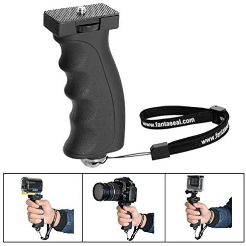 fantaseal Ergonomic Camera Grip Camcorder Mount DSLR Camera Handheld Stabilizer Handle Support Bracket Hand Video Light Flashlight Handle SelfieStick Compatible with Nikon Canon Sony DSLR etc